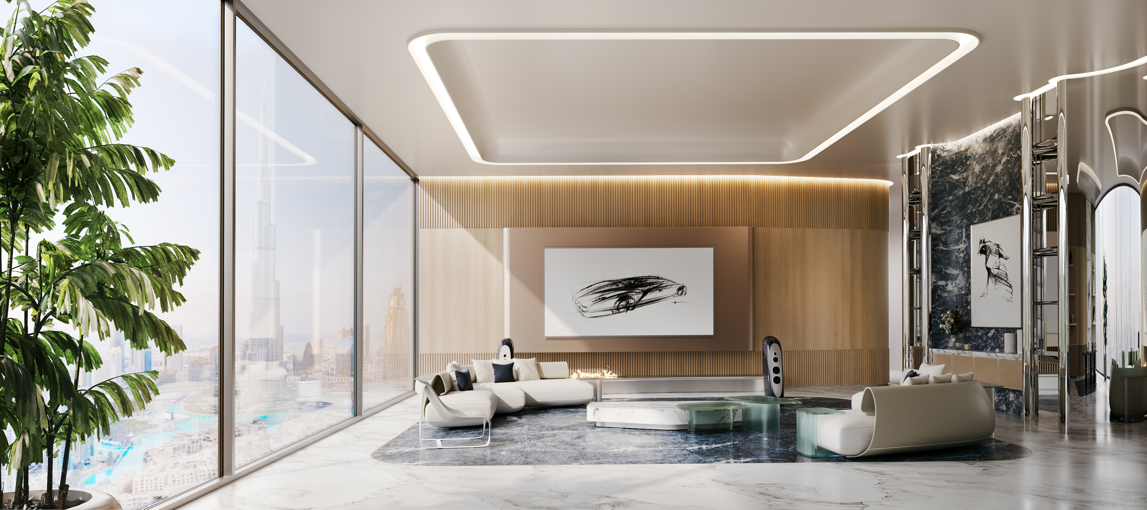 Bugatti Residences Living Room