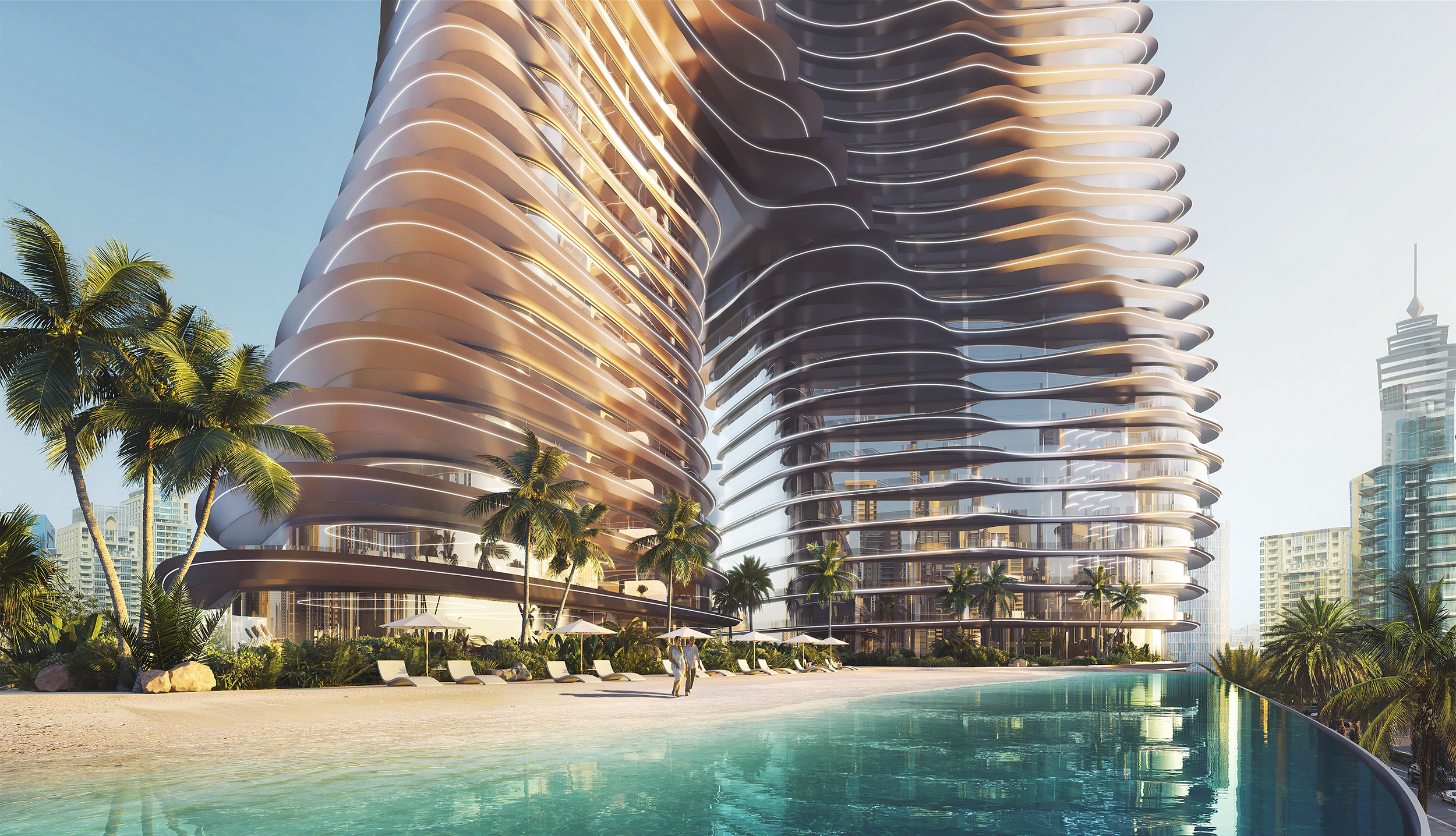 Bugatti Residences riviera pool