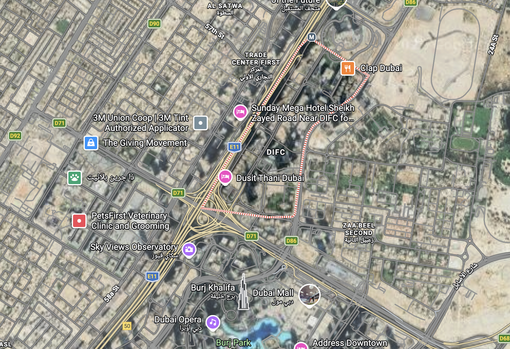 DIFC Map