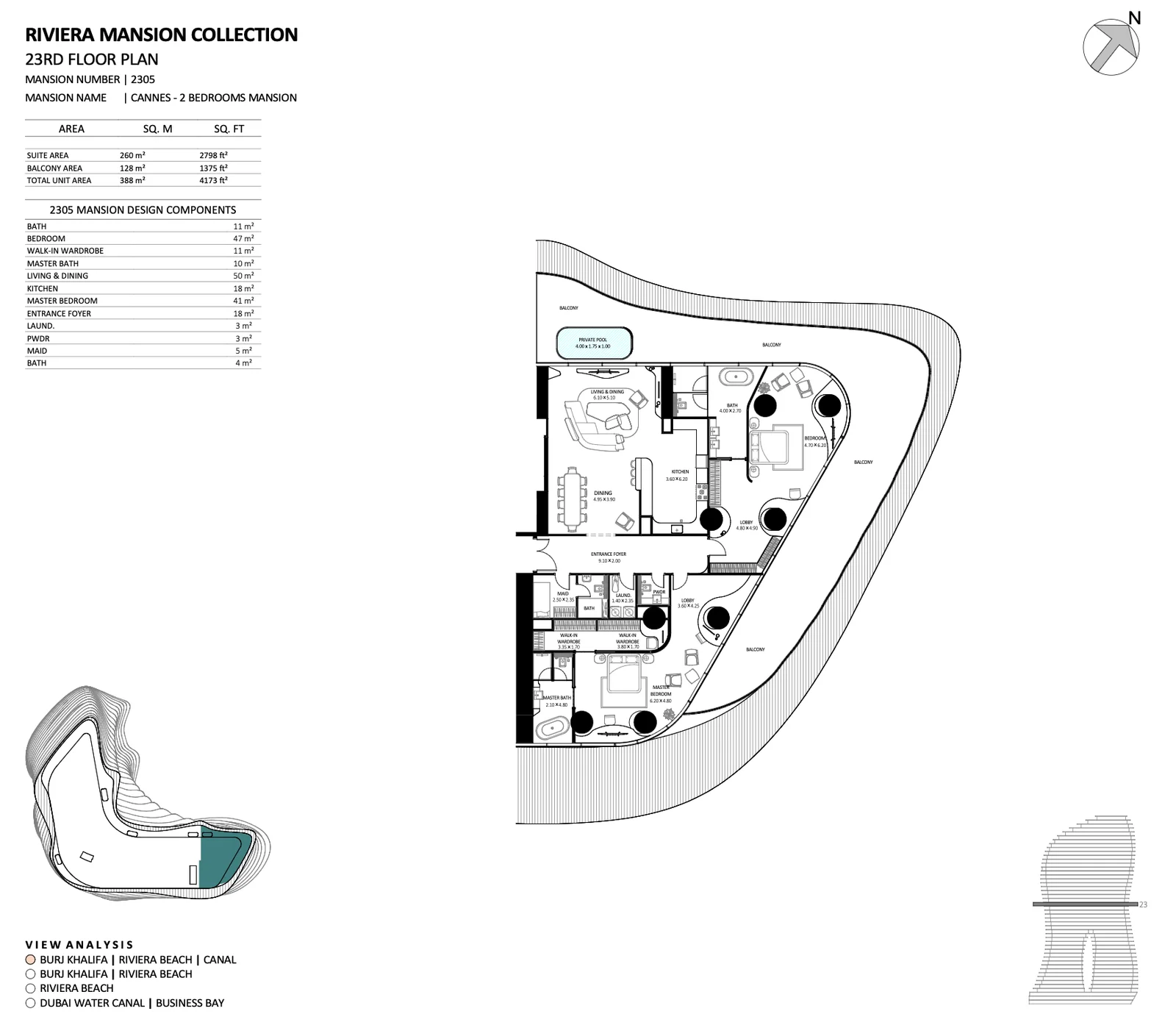 Bugatti Residences Cannes Floor Plan