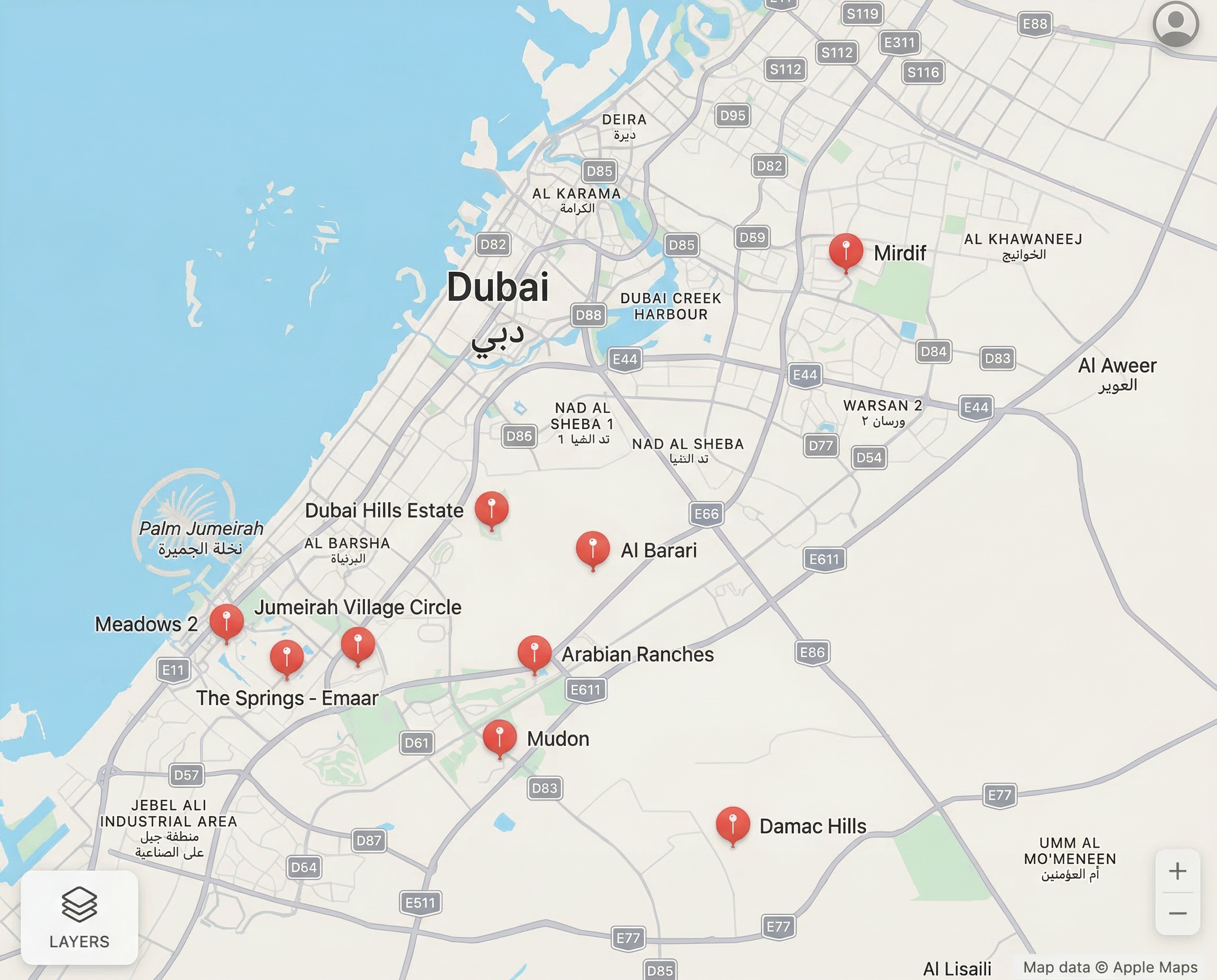 Dubai Map