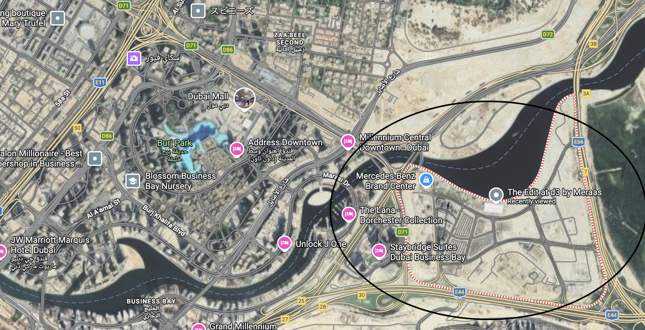 Dubai Design District Map