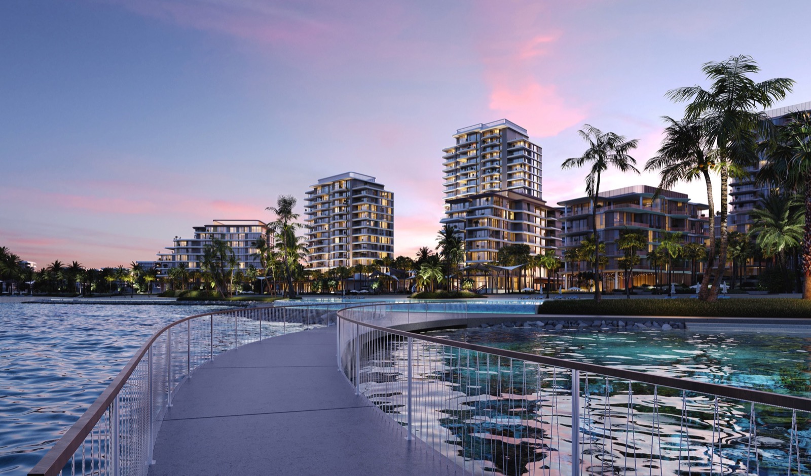 Waterfront promenade living