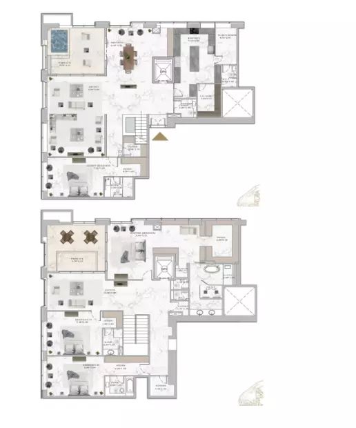 Franck Muller Aeternitas Tower 4 BR Duplex floor plan
