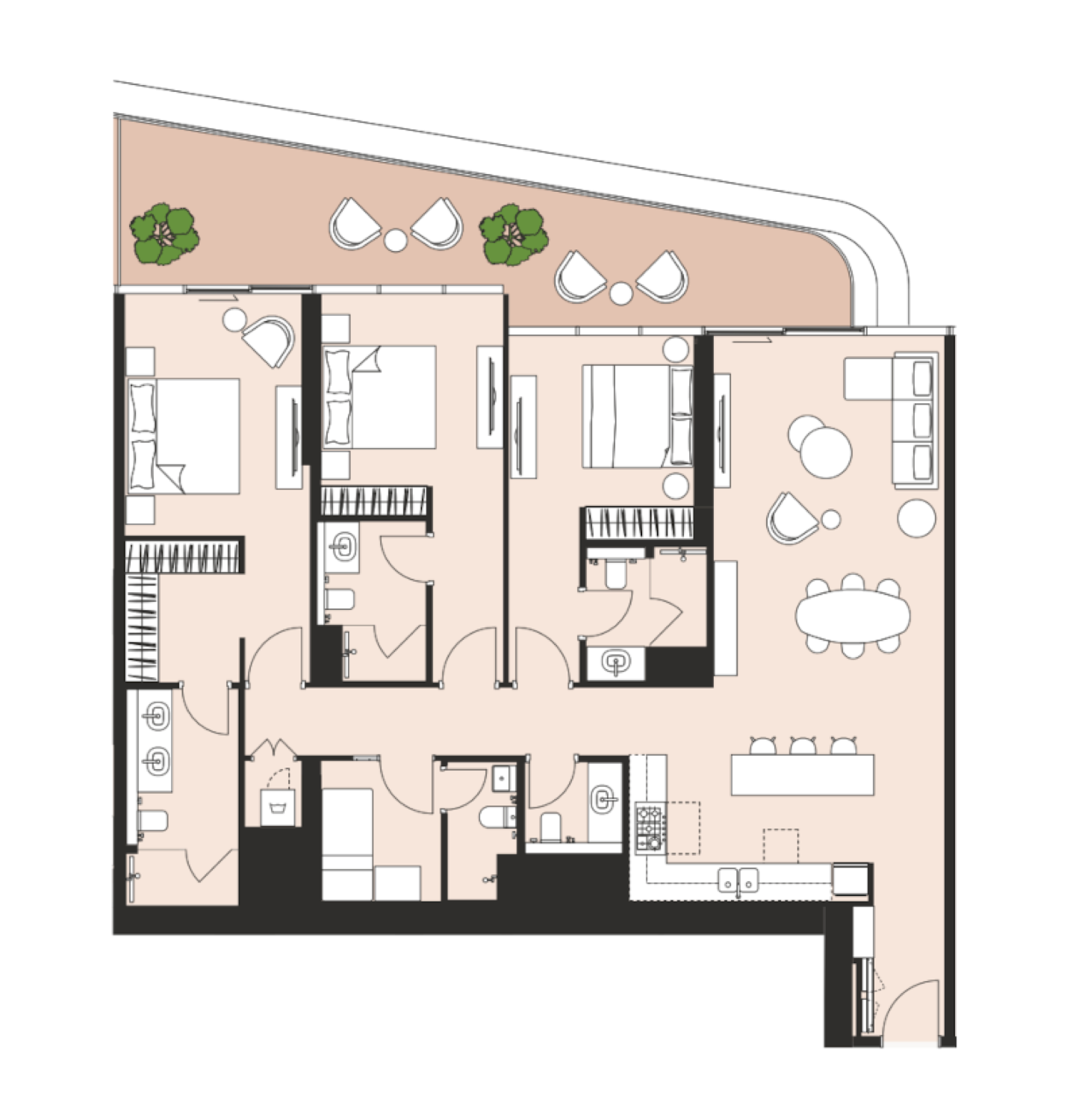 Artistry One Residences 3BR floor plan