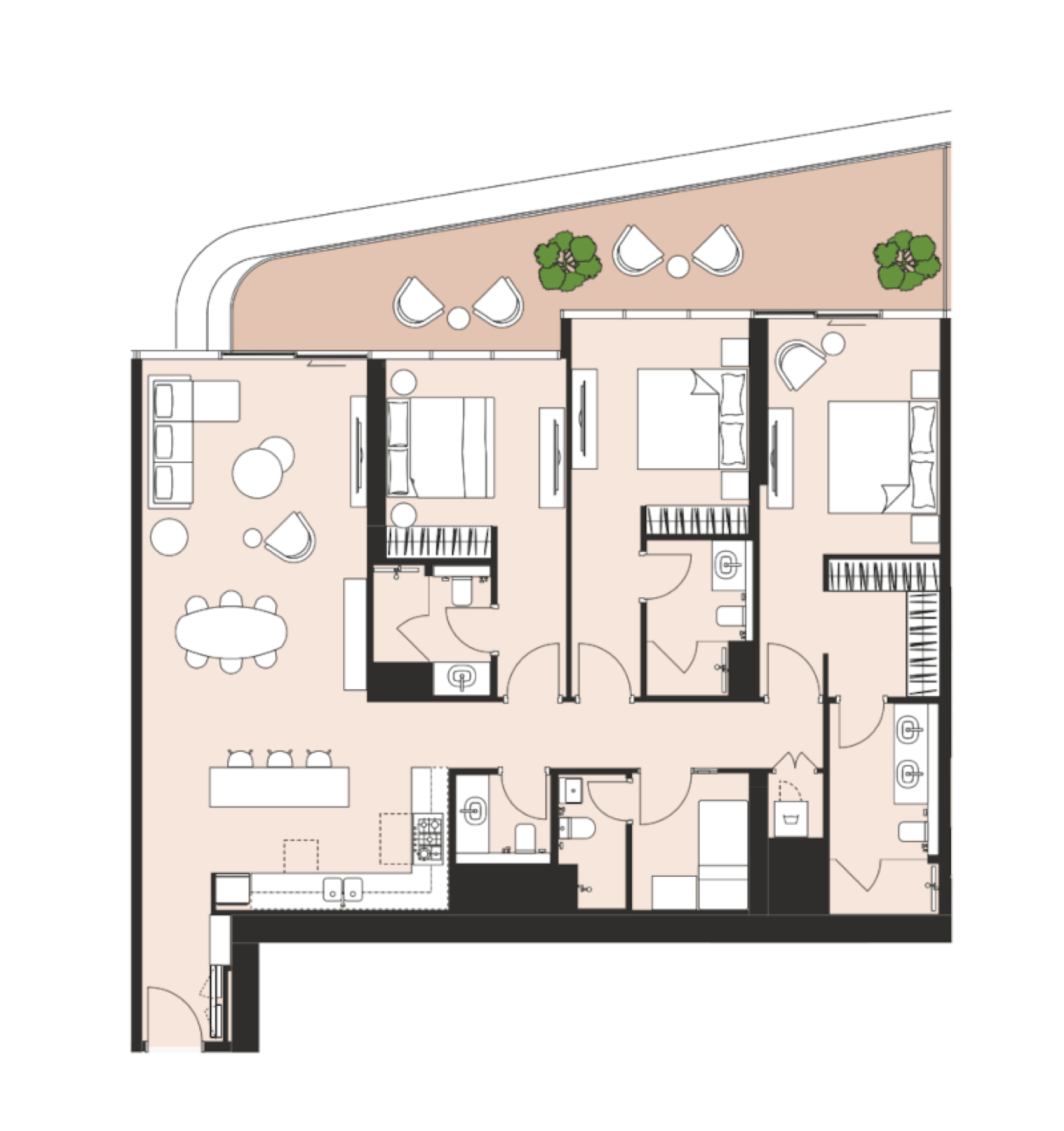 Artistry One Residences 3BR floor plan