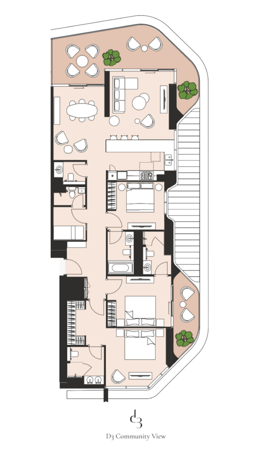 Artistry One Residences 3BR floor plan