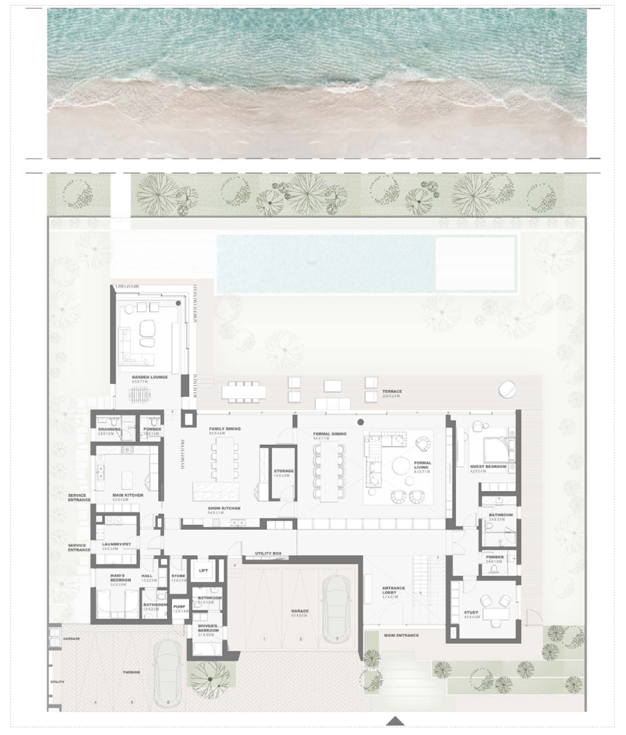Bay Villas 6 Bedroom Type B floor plan