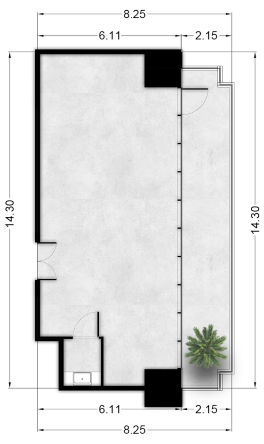 Burj Capital Office Type 8 floor plan