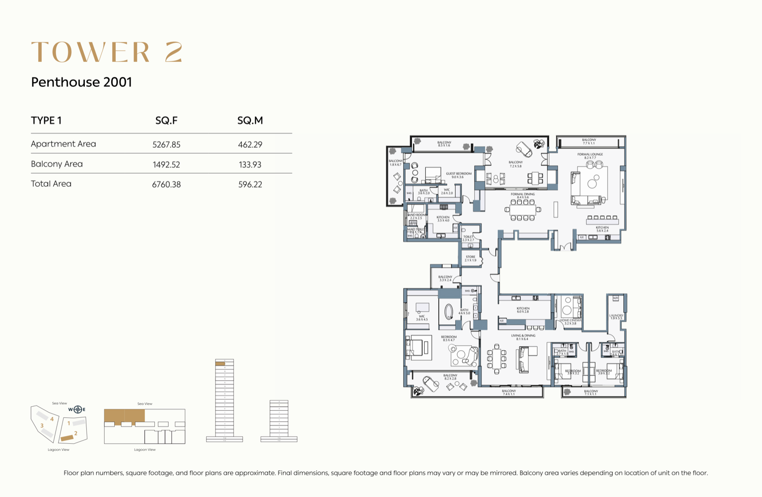 Cape Hayat 4 BR floor plan