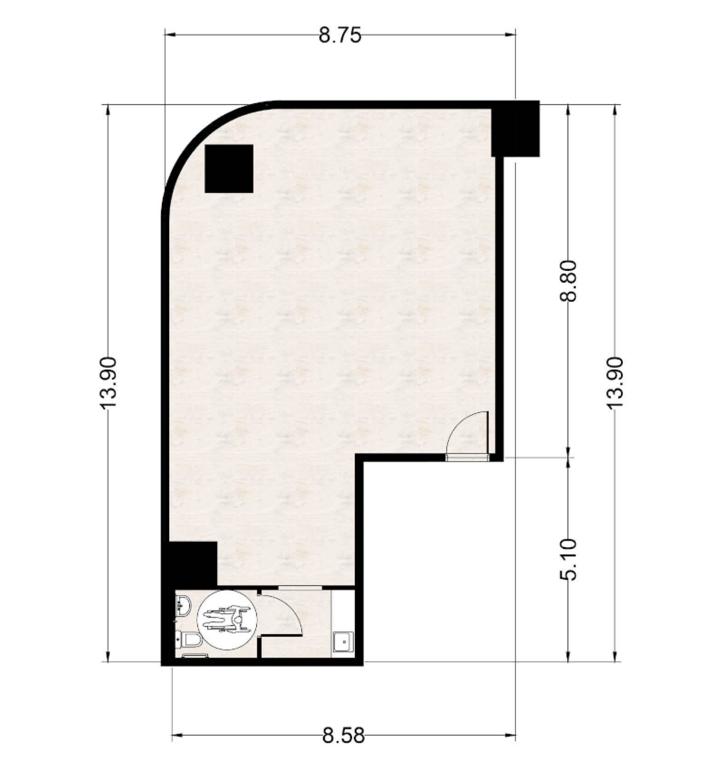 Capital One Office Type 4 floor plan