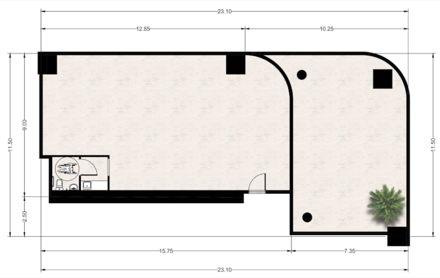 Capital One Office Type 8 floor plan