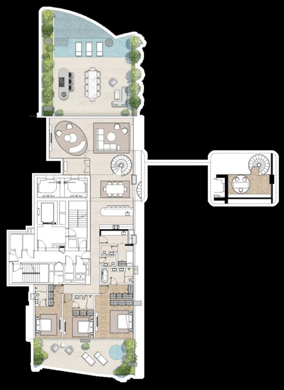 Casa Residences 3BR Penthouse floor plan
