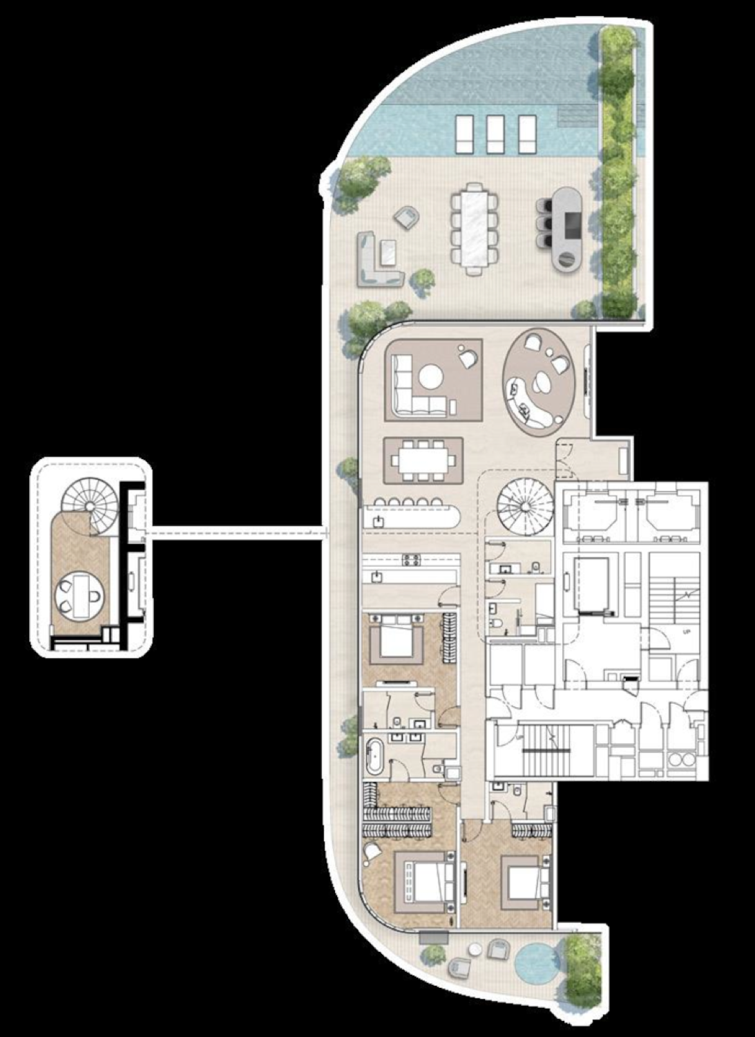 Casa Residences 3BR Penthouse floor plan
