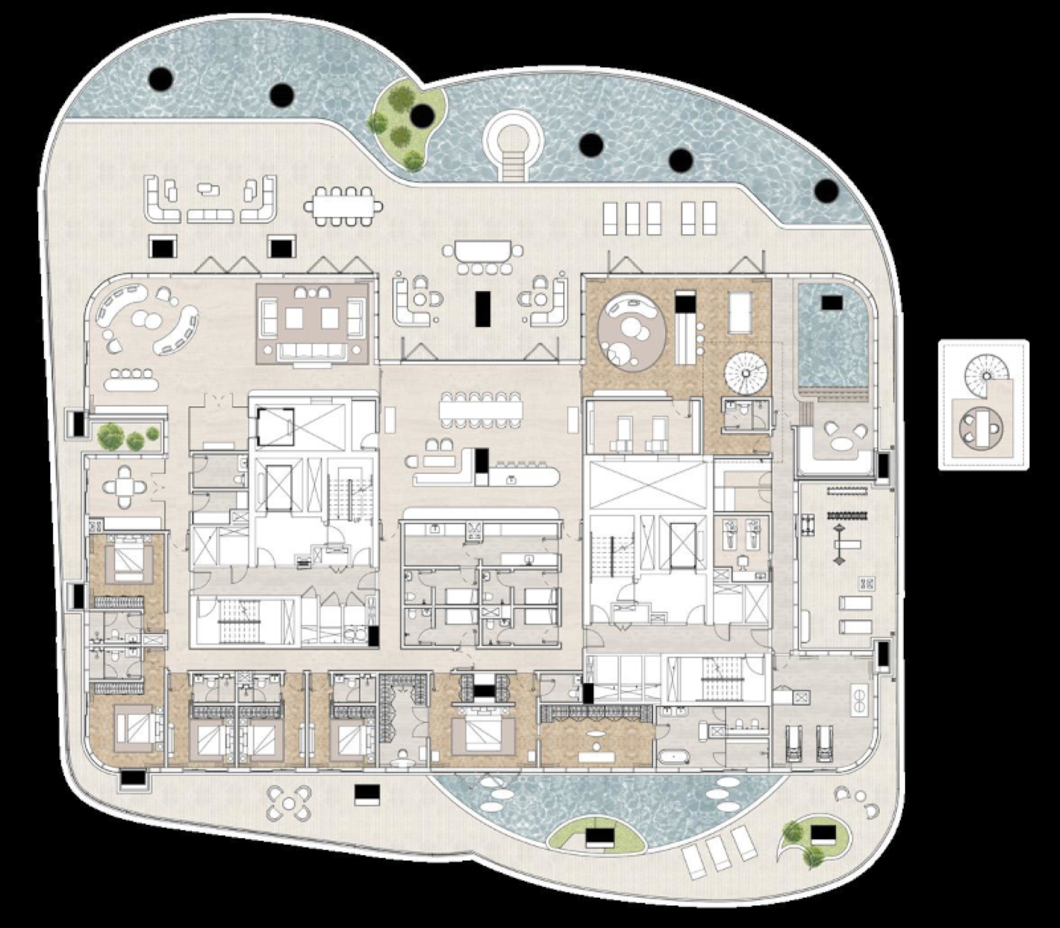 Casa Residences 6BR Sky Villa floor plan