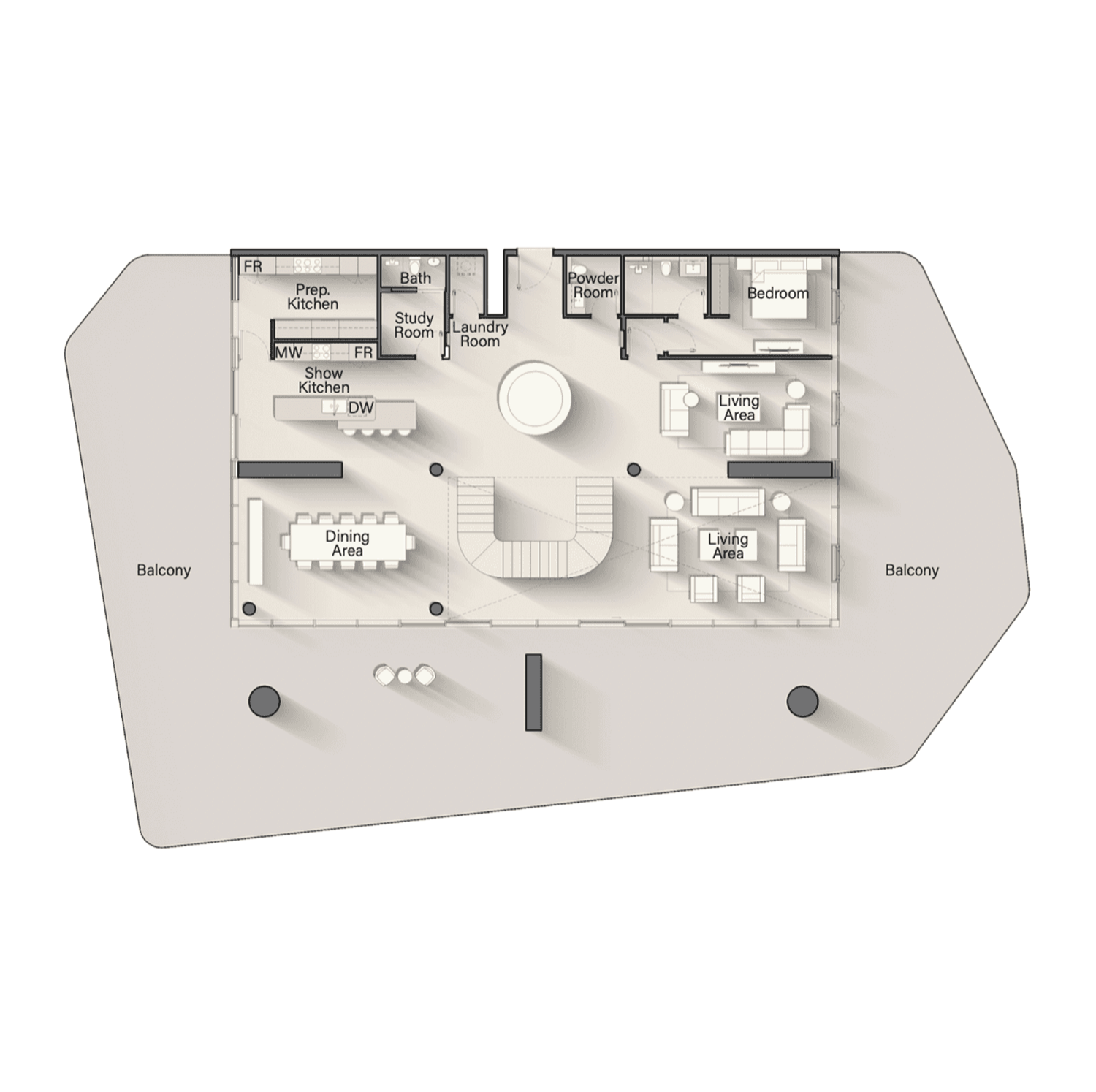 Costa Mare 5 Bedroom Villa floor plan