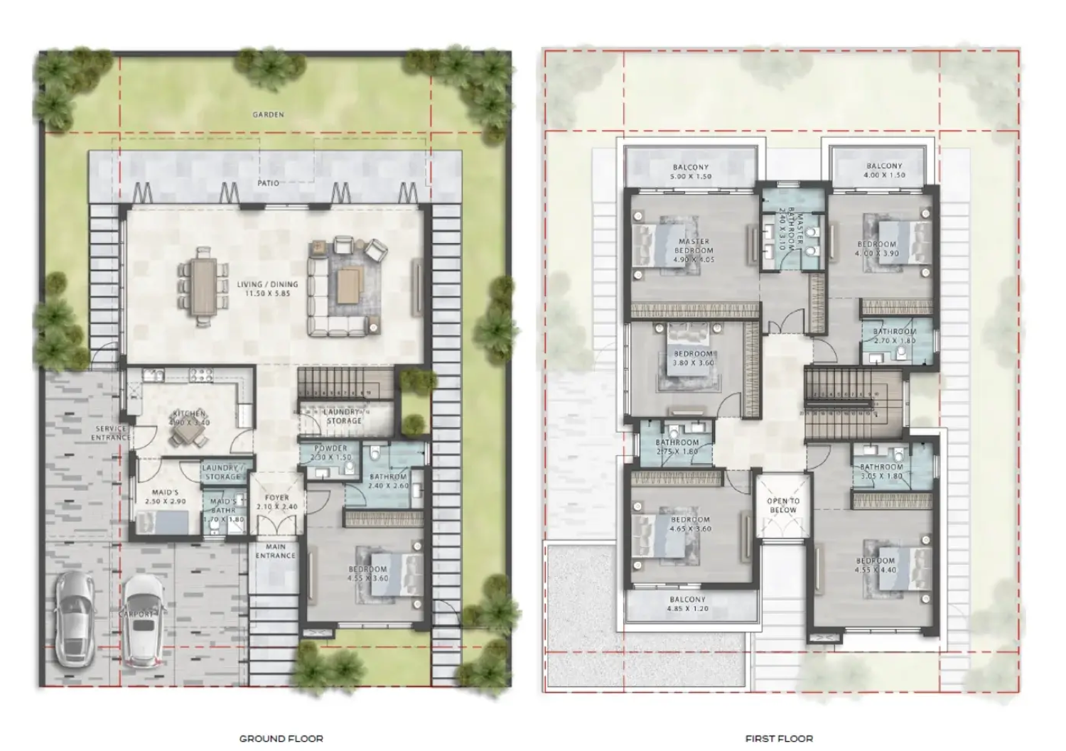 Damac Islands 2 6 Bedroom Villa Type 1 floor plan