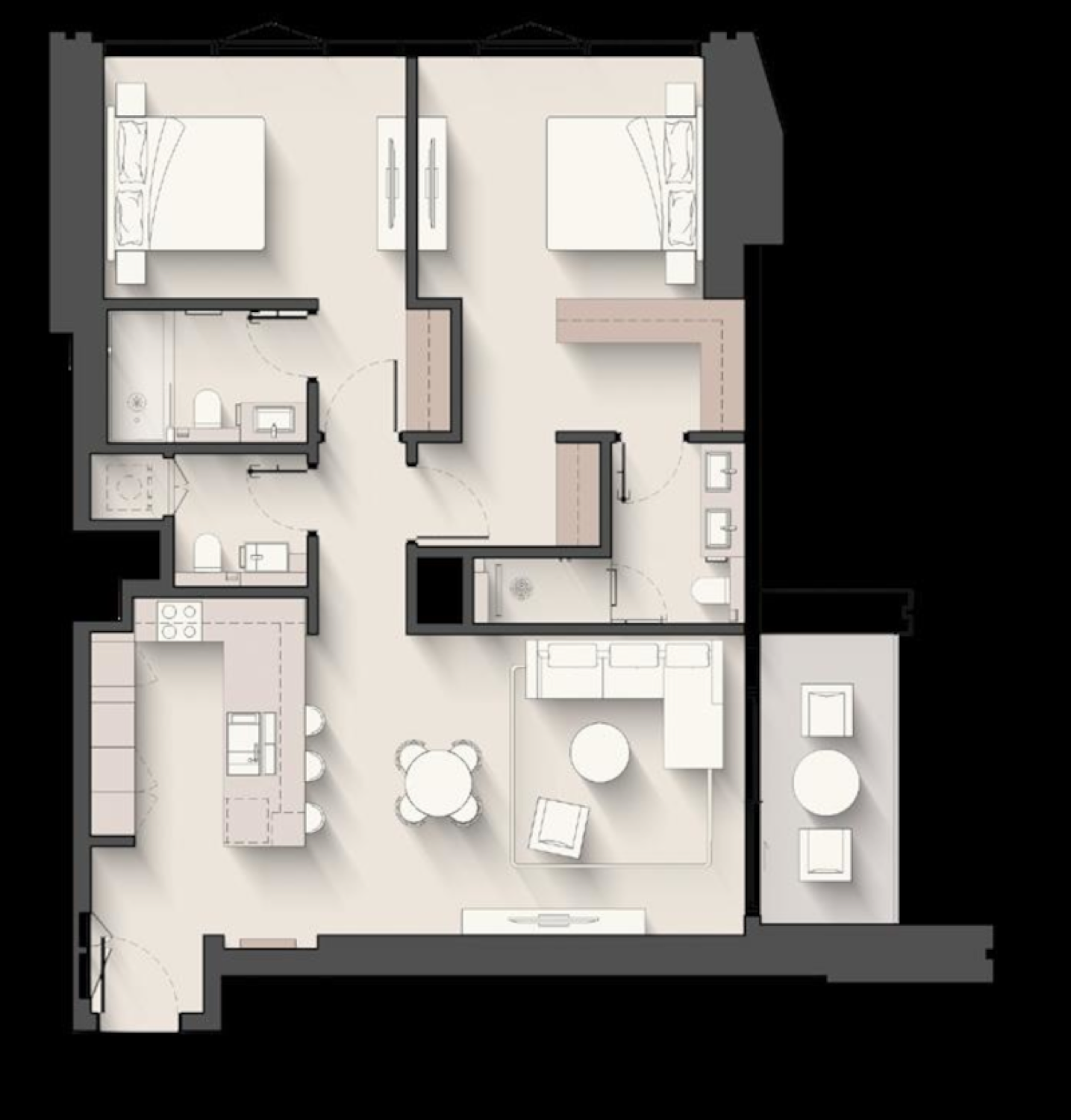 Eltiera Views 2 Bedroom Type 2 floor plan