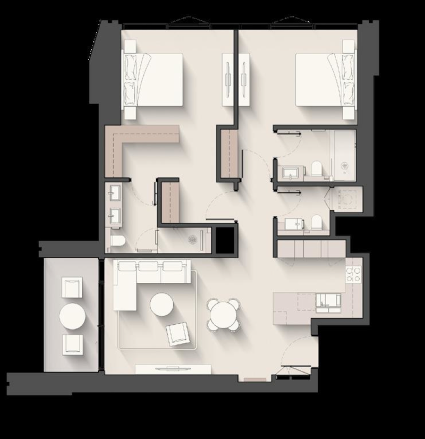 Eltiera Views 2 Bedroom Type 3 floor plan