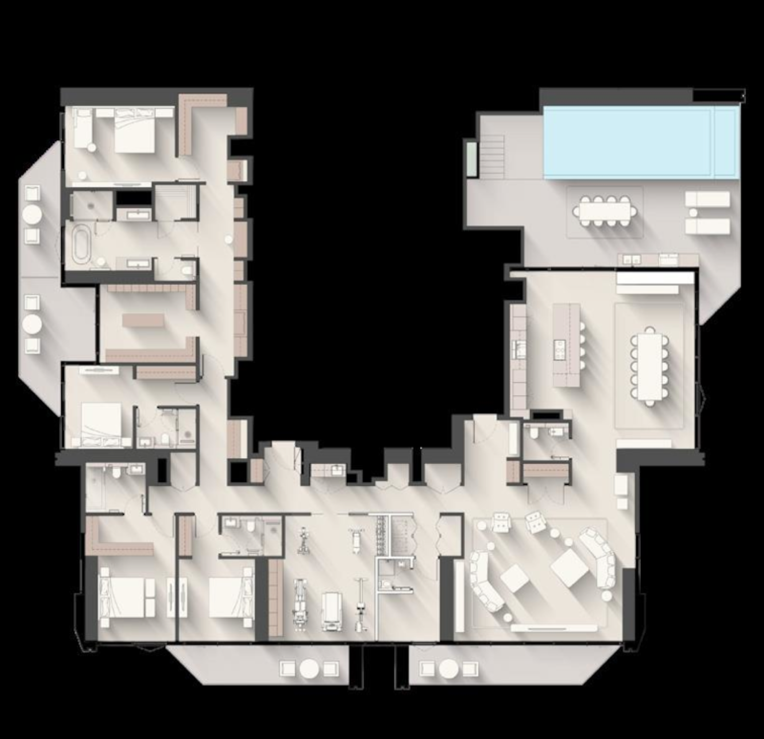 Eltiera Views 4 Bedroom Type 1 floor plan
