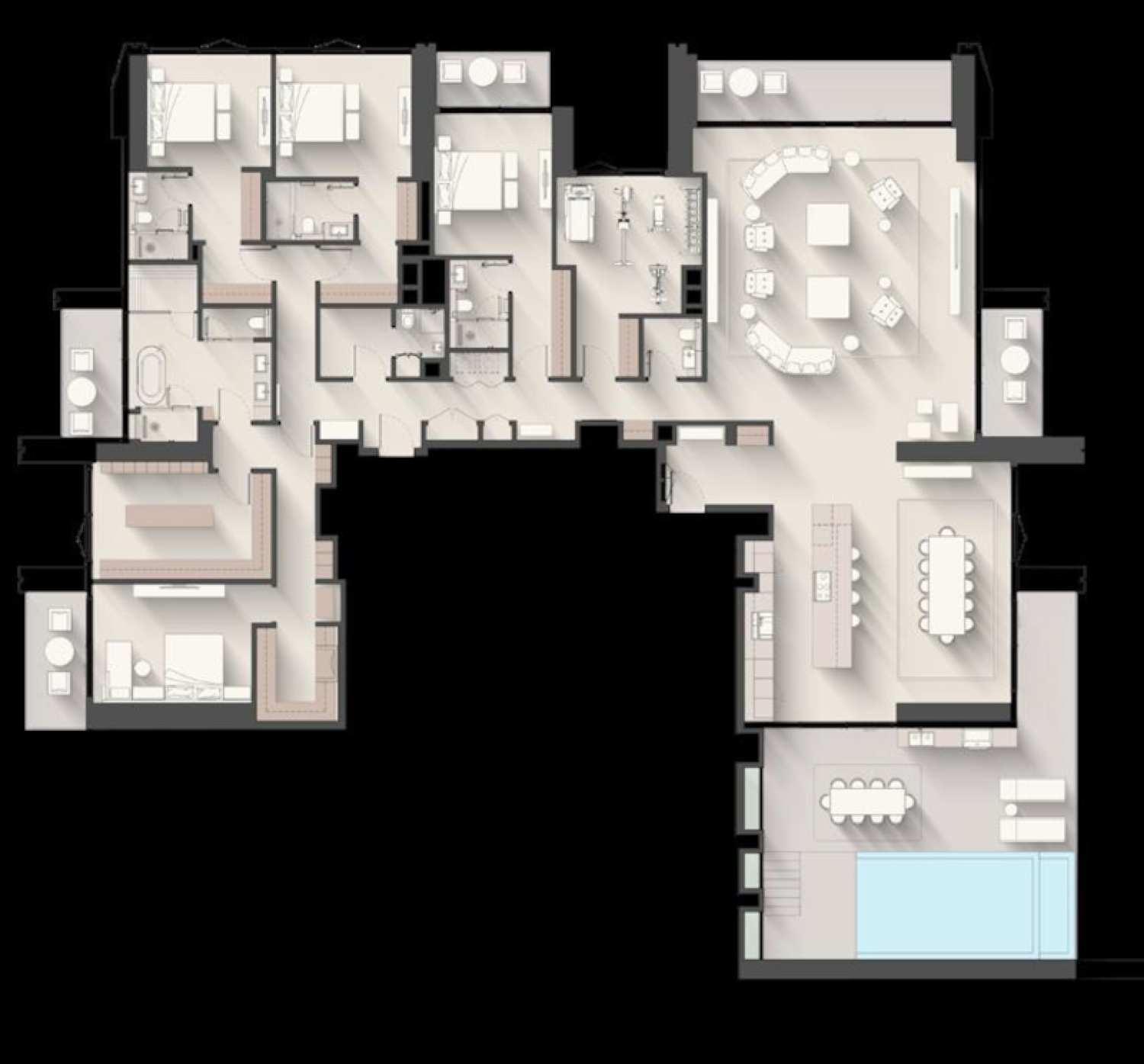 Eltiera Views 4 Bedroom Type 2 floor plan