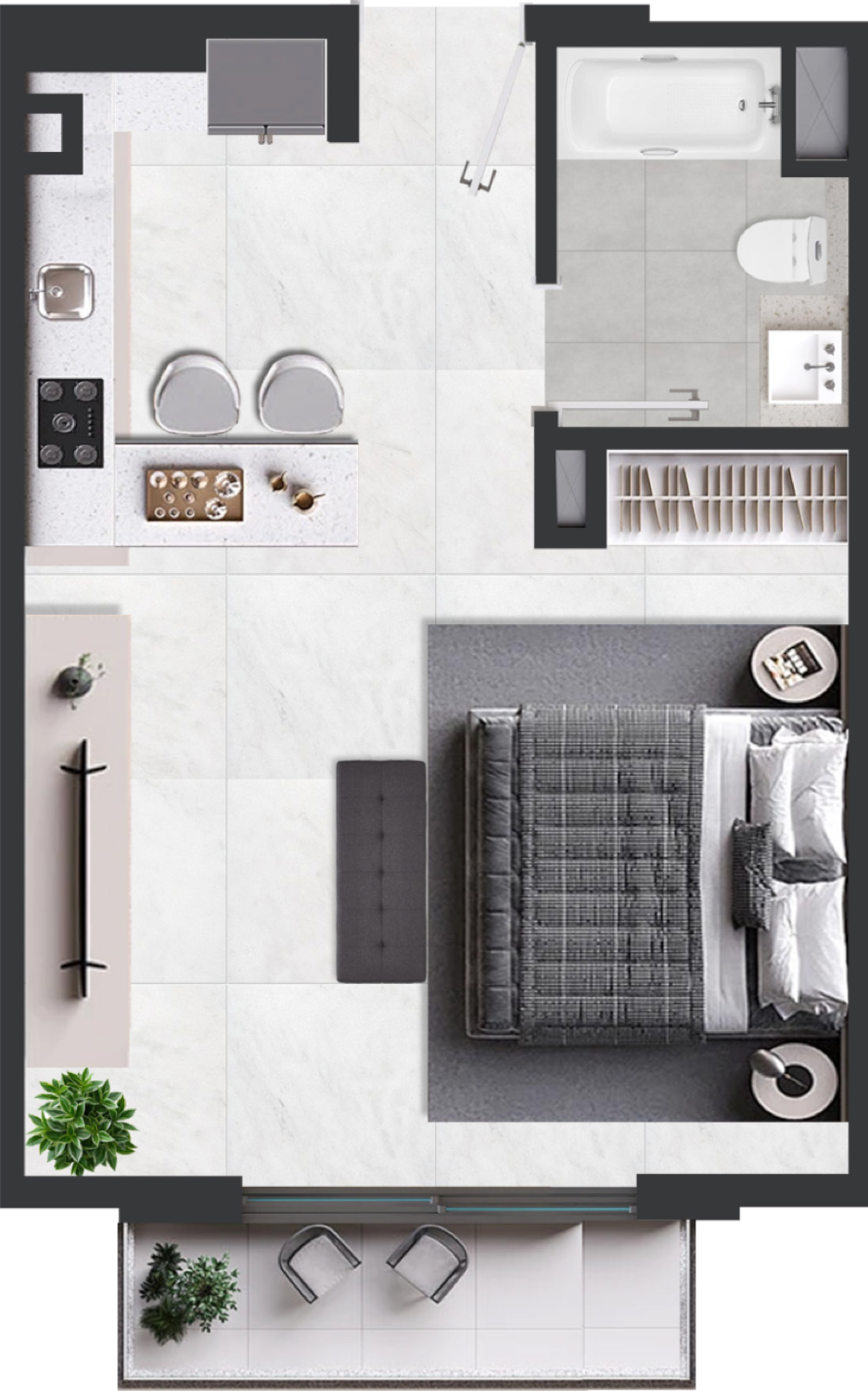 Esplora Studio Type A floor plan