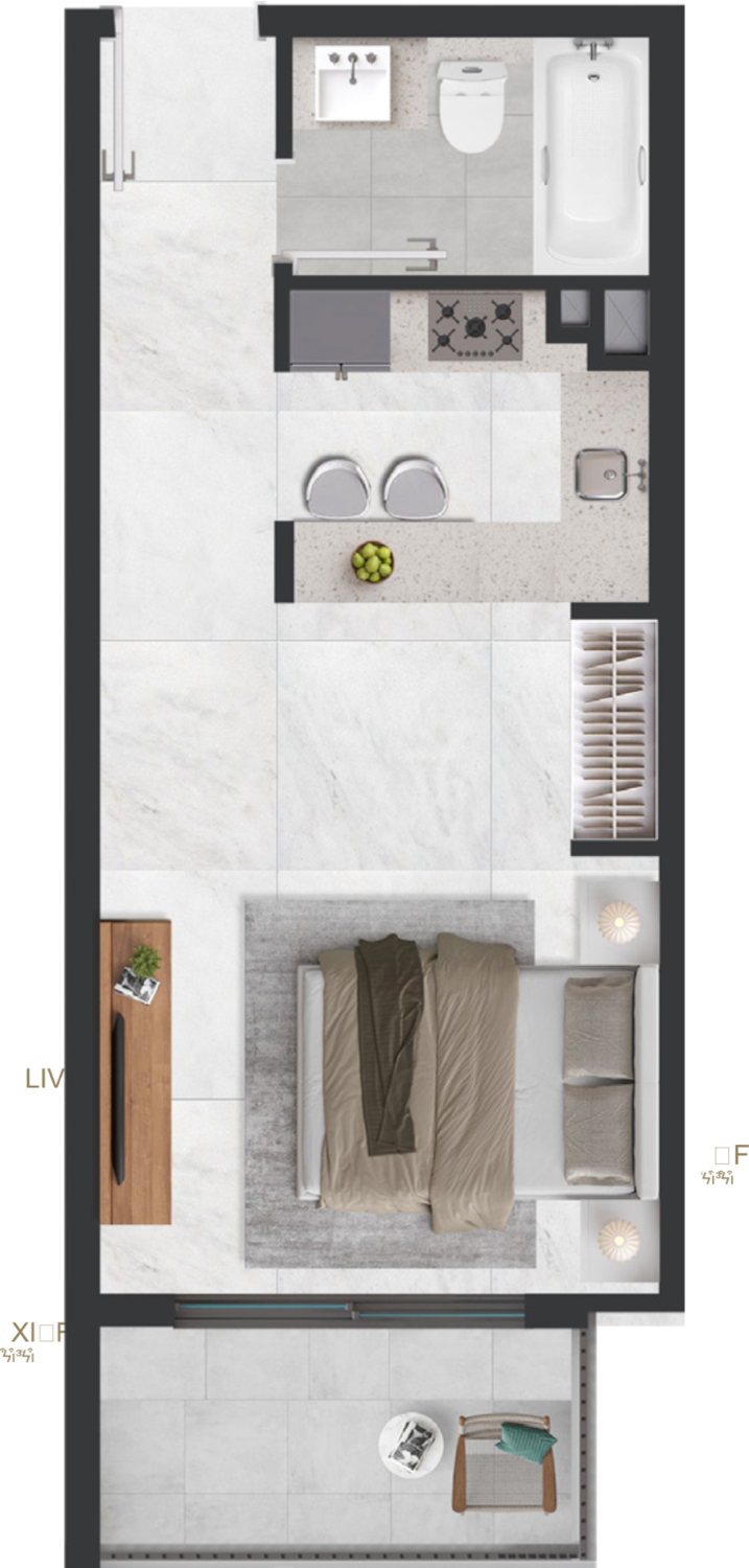 Esplora Studio Type B floor plan
