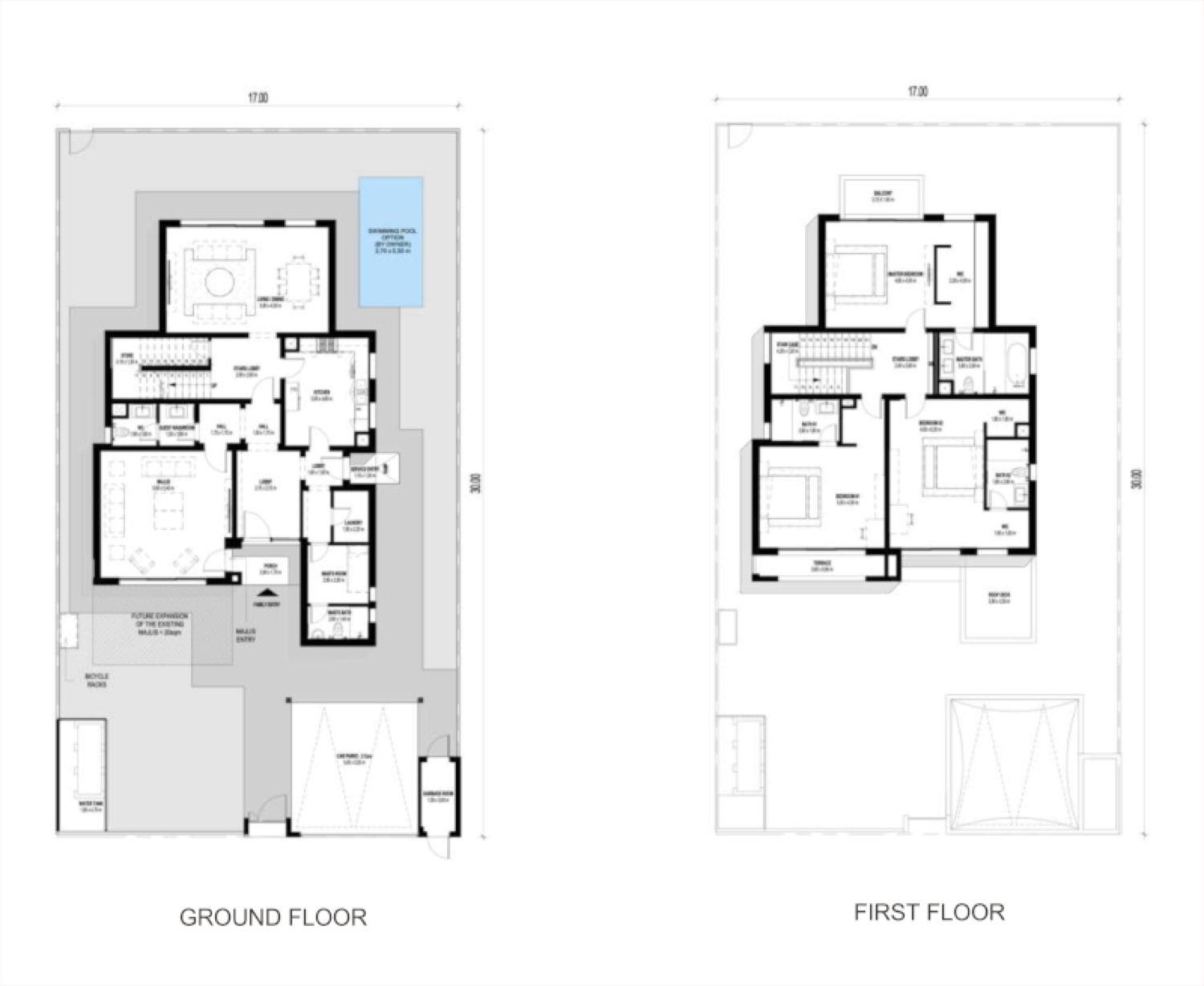 Fay Alreeman 3 Bed Villa Type 2 floor plan