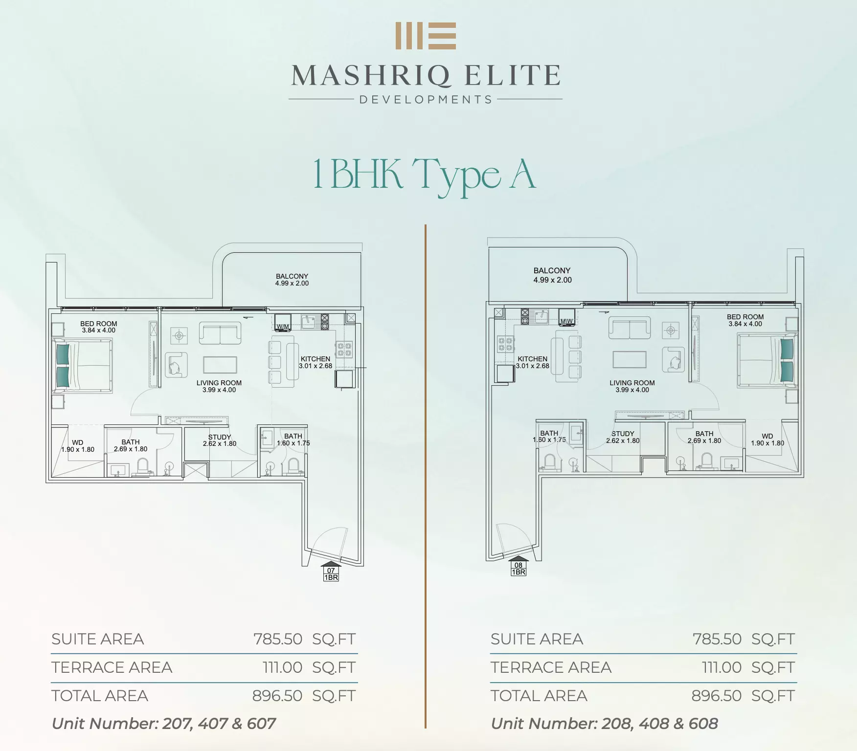 Floarea Breeze 1 BR floor plan