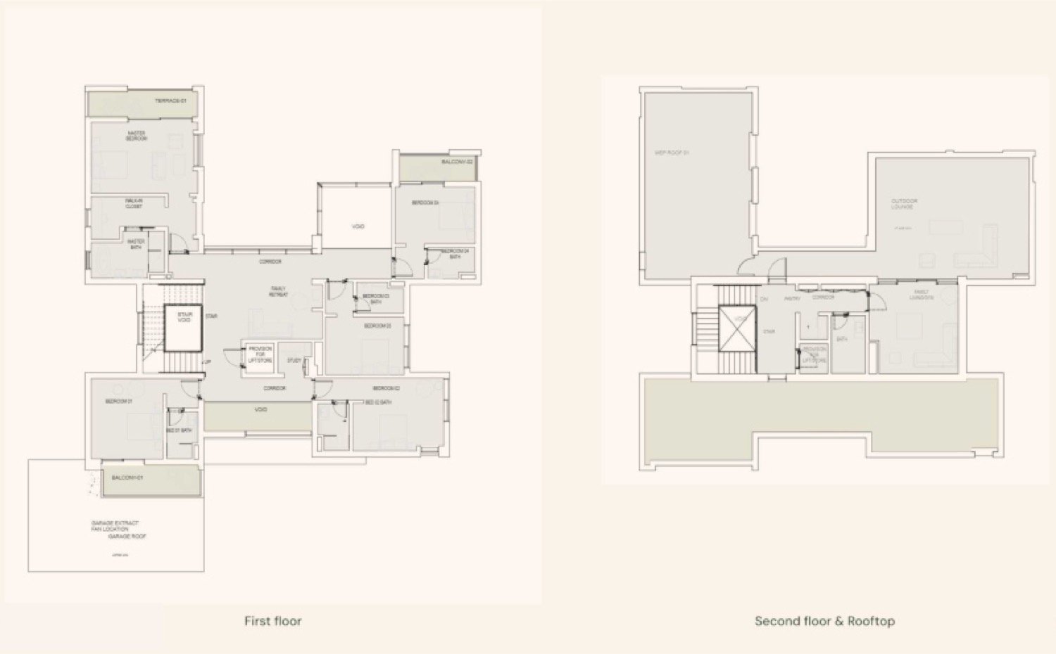 Haven 6 Bed Villa Type 1 floor plan