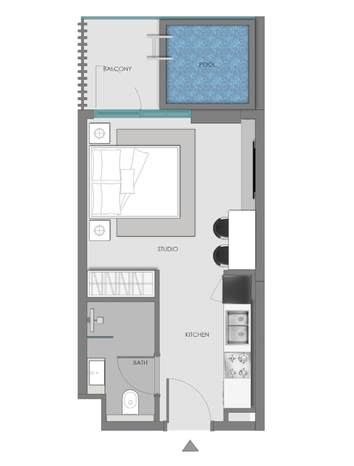 Imperial Garden Studio Type 2 floor plan