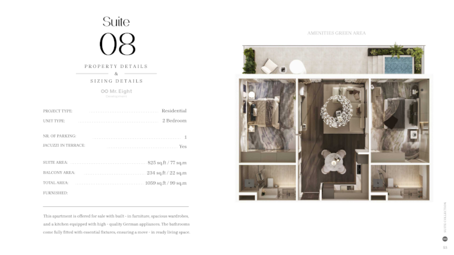Interstellar Tower 2 Bedroom Type 8 floor plan