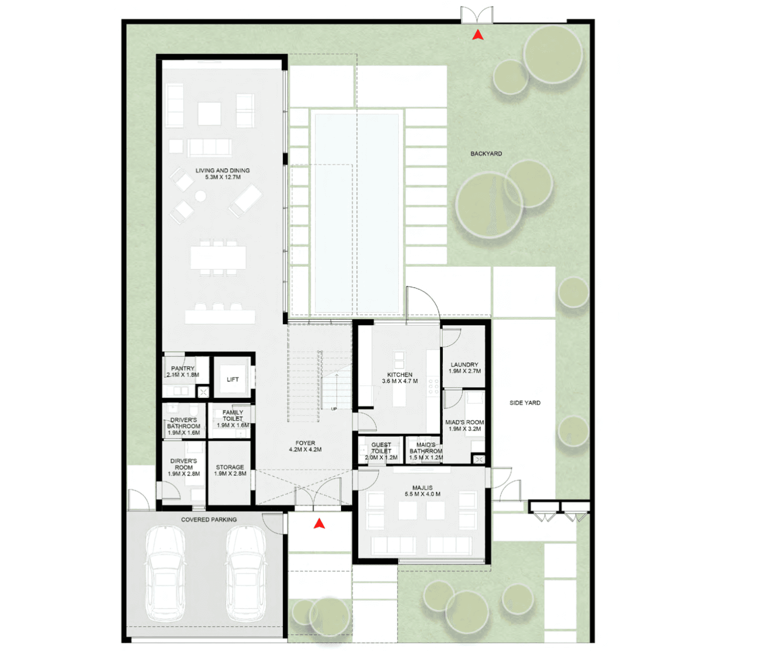 Masaar 5 Bedroom Saro Forest Signature Villa floor plan