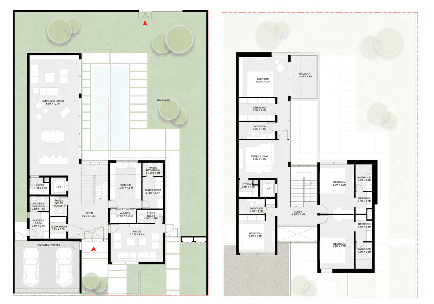 Jouri Hills 5 Bedroom Signature Villa 1 floor plan
