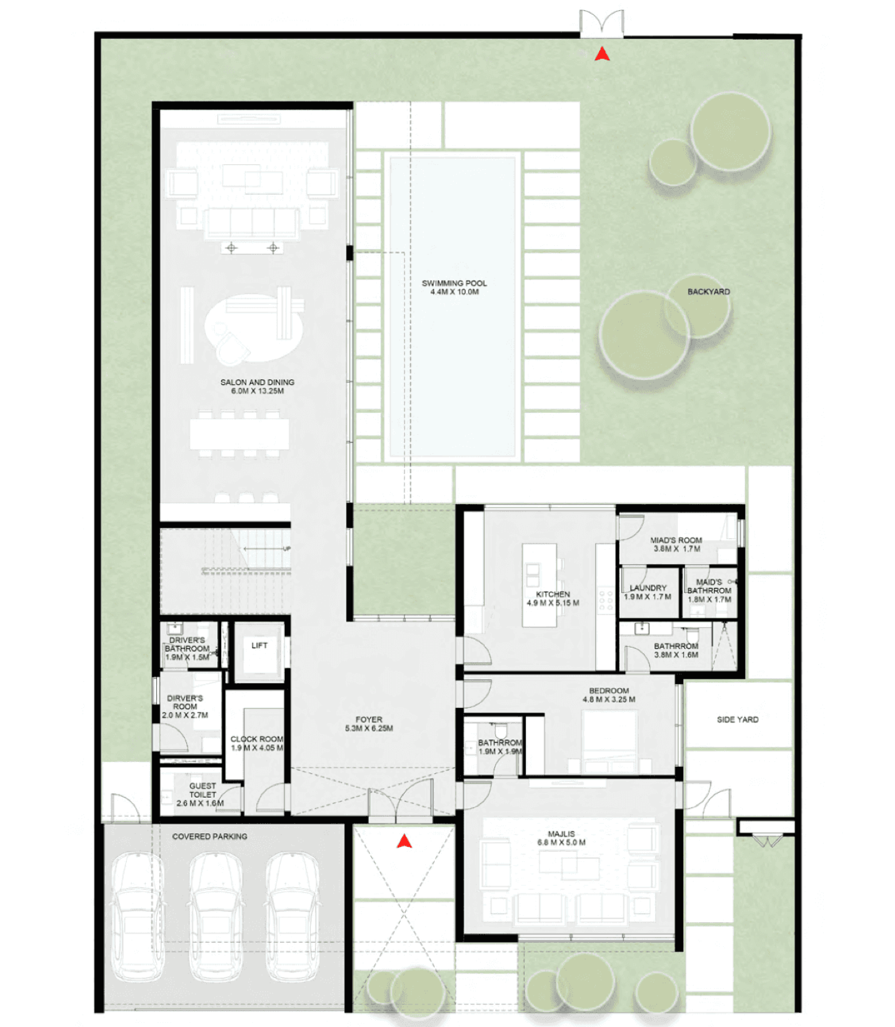 Masaar 6 Bedroom Saro Forest Signature Villa floor plan