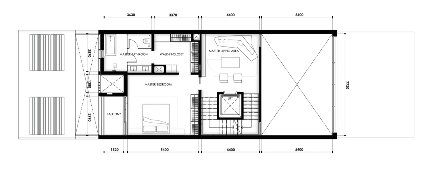 Keturah Reserve Townhouses 4 Bedrooms First Floor floor plan