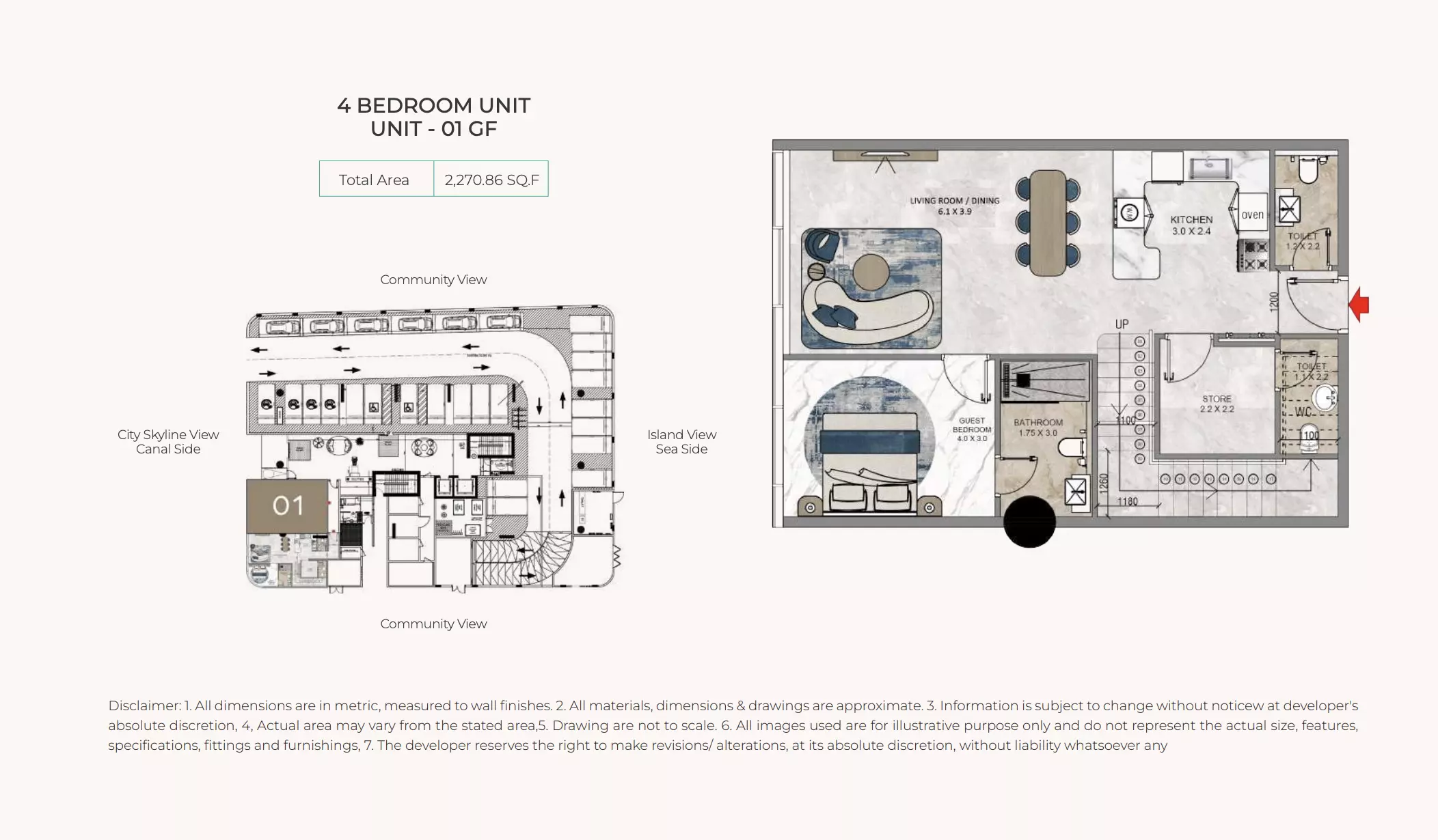 La Crystal 4 BR floor plan