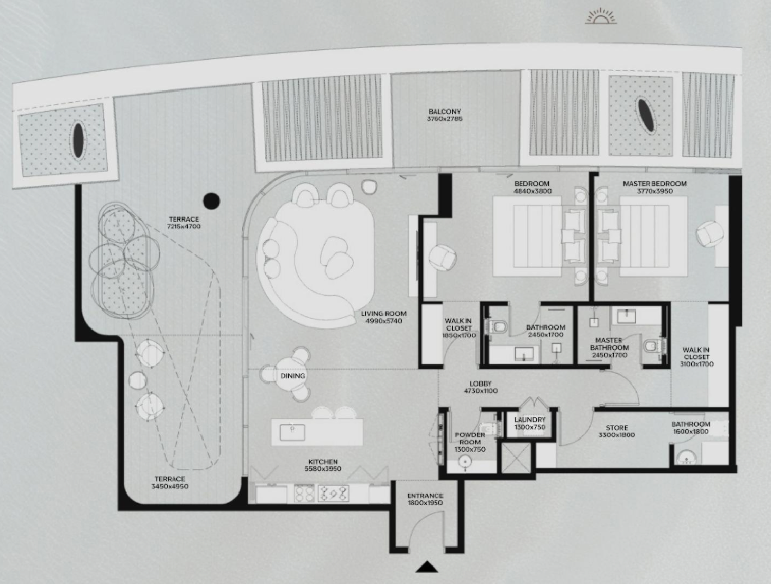 Lia Penthouse 1 floor plan