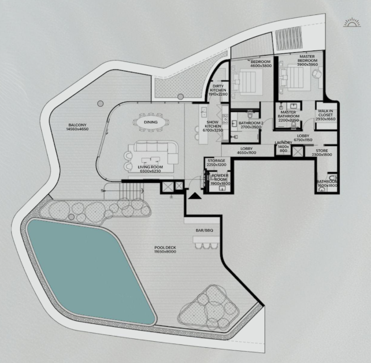 Lia Penthouse 2 floor plan