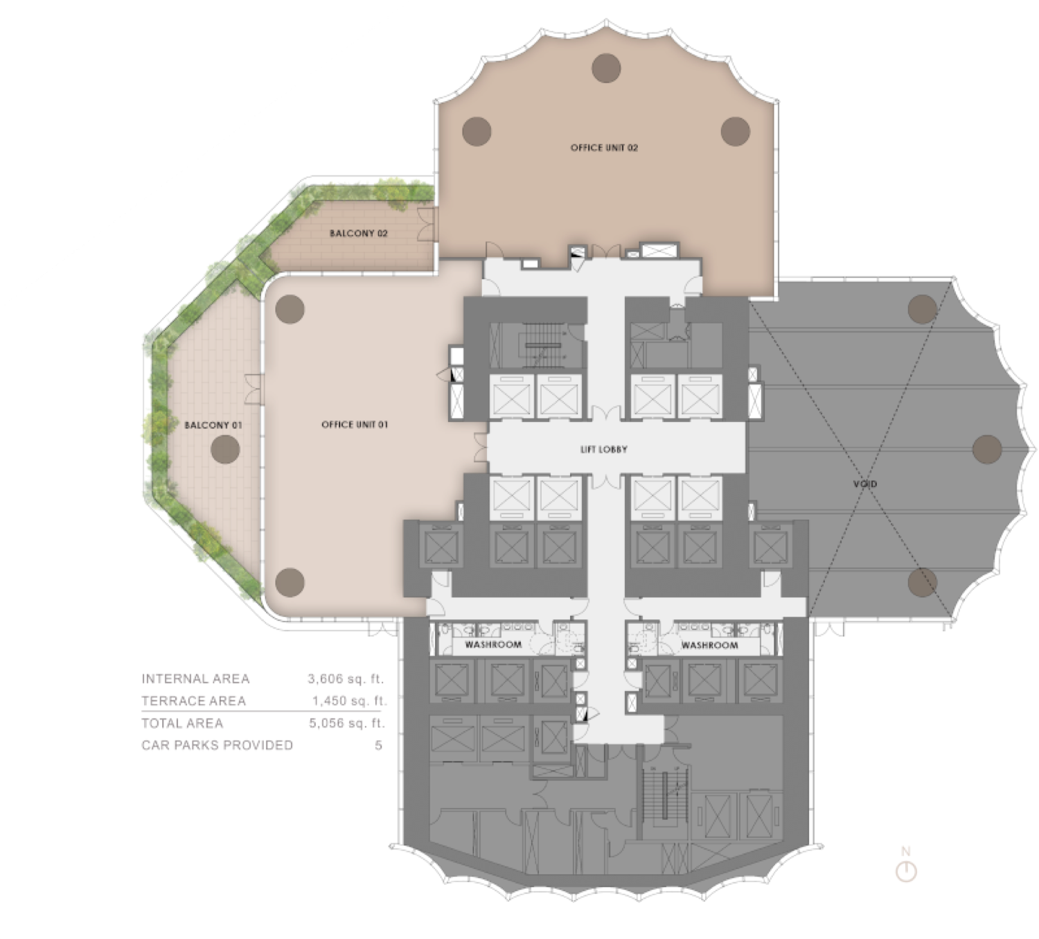 Lumena Alta Unit 301, Level 3 floor plan