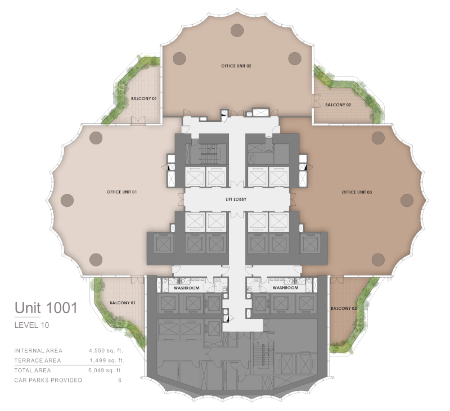 Lumena Alta Unit 1001, Level 10 floor plan