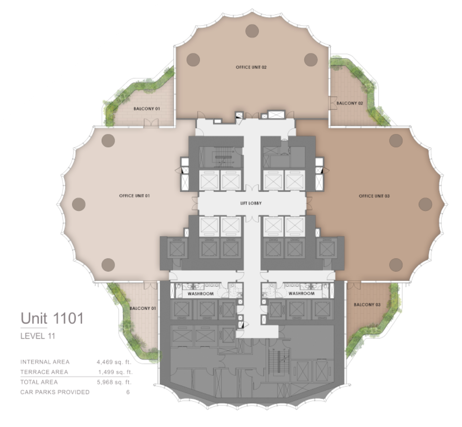 Lumena Alta Unit 11, Level 11 floor plan