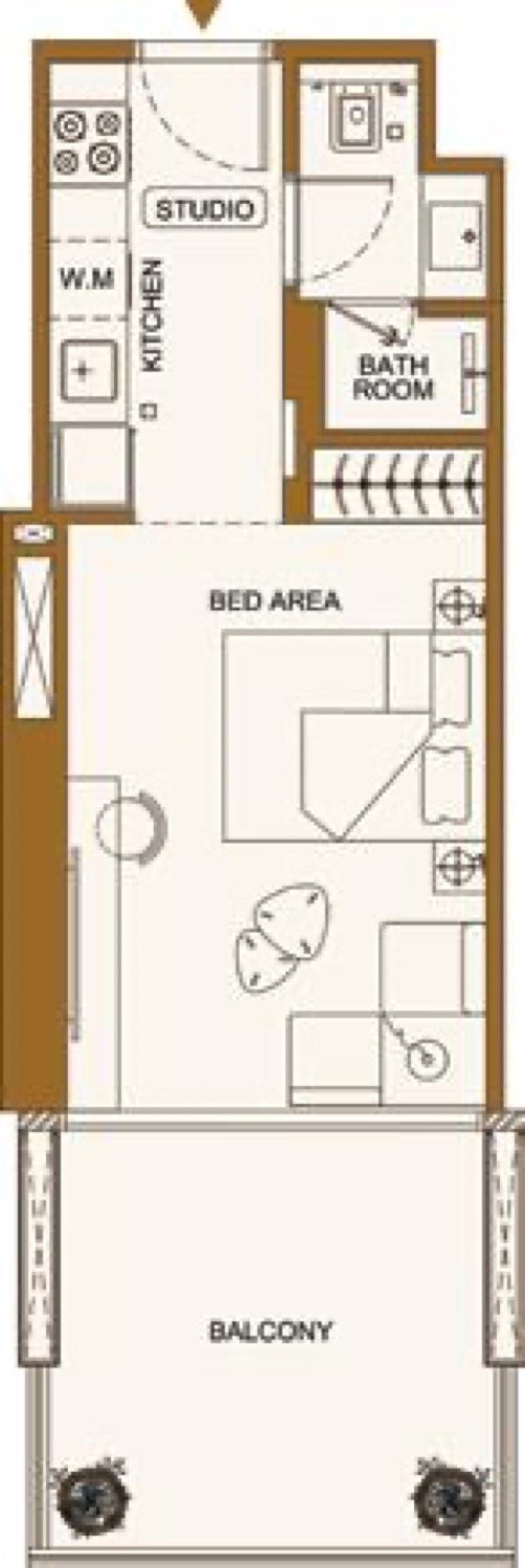 Luxuria Studio floor plan