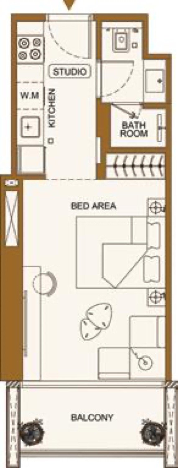 Luxuria Studio floor plan