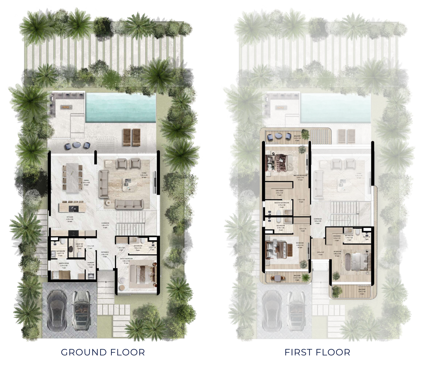 Manchester City Yas Residences 4 BD Villa floor plan