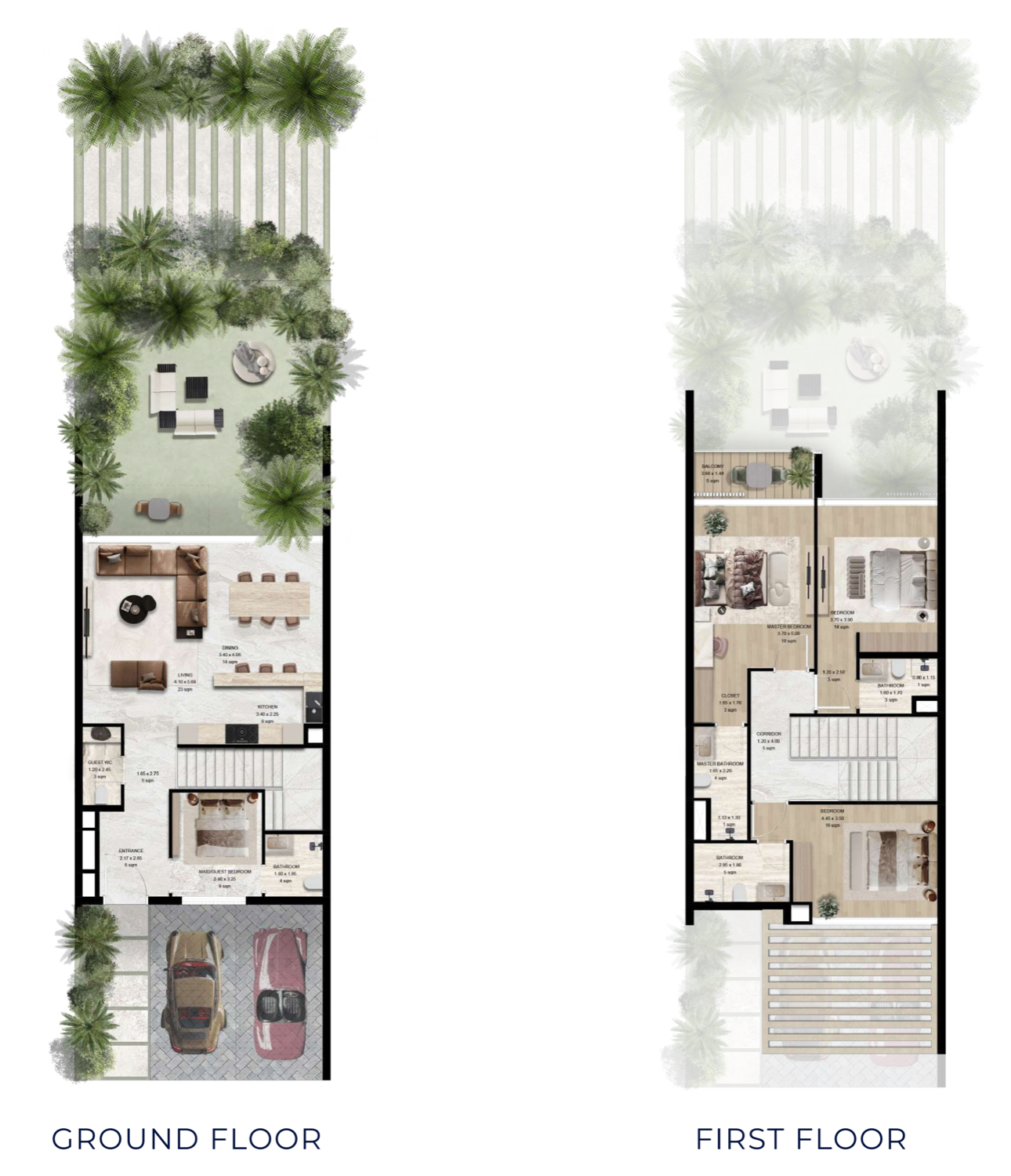 Manchester City Yas Residences 4 BD Townhouse floor plan