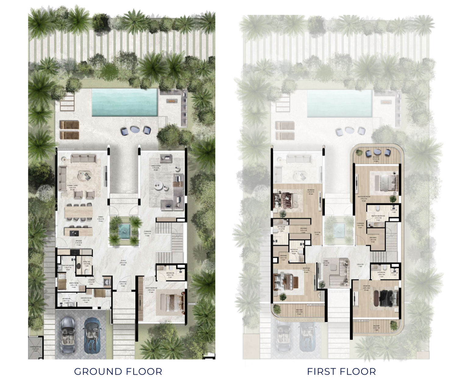 Manchester City Yas Residences 5 BD Villa floor plan