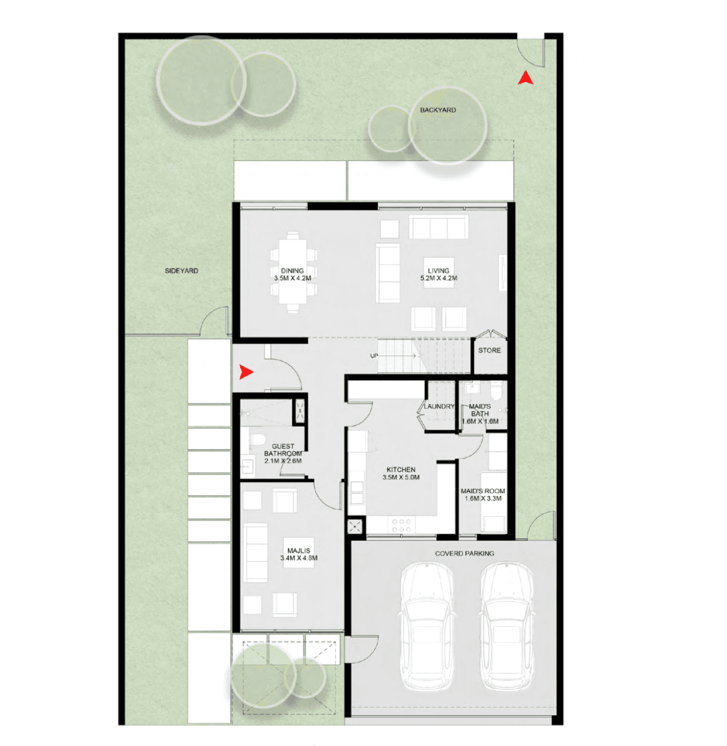 Masaar 4 Bedroom Saro Villa floor plan