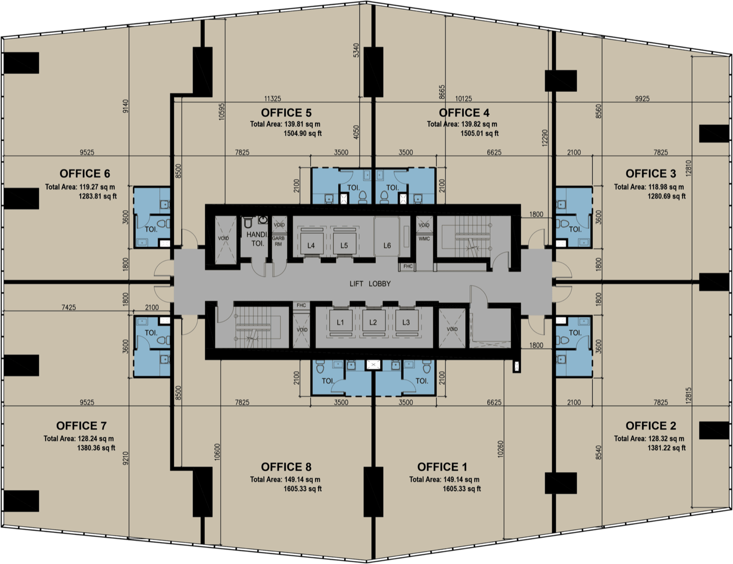 Me Do Re Business Office Floor floor plan