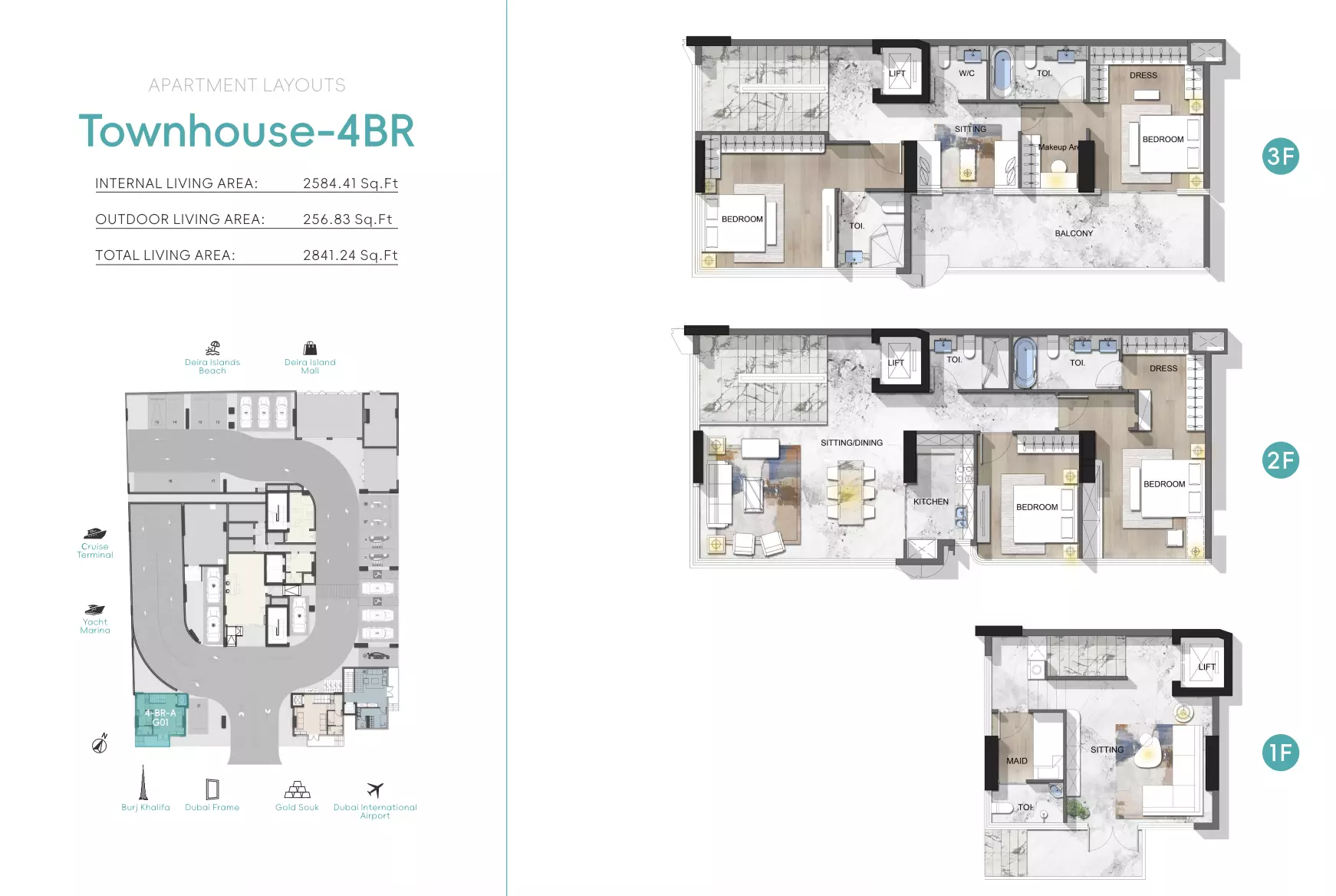 Nautis Residences 4 BR Townhouse floor plan